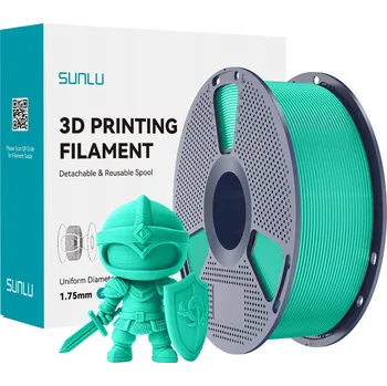 Filament FILAMENT SUNLU 1,75 mm PLA+ Plus mátově zelená / mentolová 1 kg
