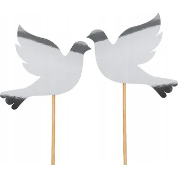 Party dekorace Topper Dekorace Na Dort Svaté Přijímání Zrcadlové Stříbro