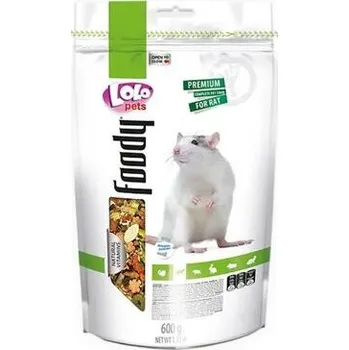 Krmivo pro hlodavce LOLO Foody kompletní krmivo pro potkany 600 g Doypack