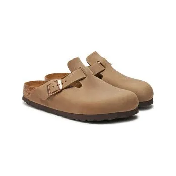 Dámské pantofle Nazouváky Birkenstock Boston zamsz 1019484 Hnědá 36