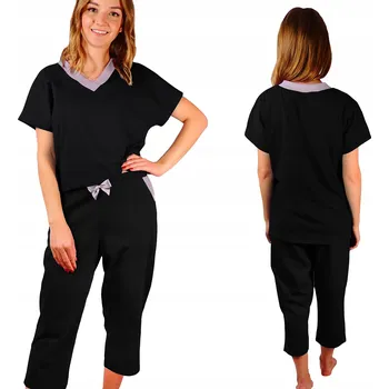 Dámské pyžamo Dámské pyžamo s 3/4 kalhotami bavlna sýrový střih Plus size XXL