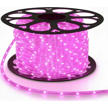 Vánoční dekorace Světelný LED hadice růžová venkovní Kulatý 360° vánoční, prodej na metry