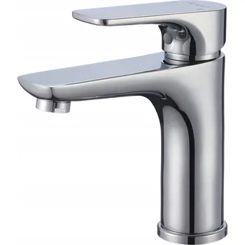 Vodovodní baterie Stojánková umyvadlová baterie Hydroland Senja, stříbrná