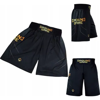 Pánské kraťasy Ground Game Boxerské Kraťasy černé, tréninkové pro box Gold 2.0 vel L