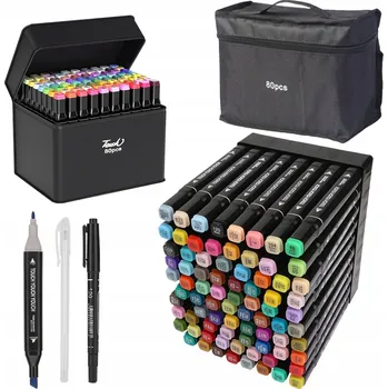 80 KS FIXY FIXY POPISOVAČE LIHOVÝCH FIXY , PERMANENTNÍCH ZVYRAZŇOVAČŮ + POUZDRO