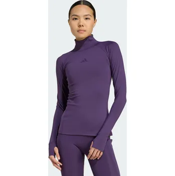 Dámská mikina ADIDAS Top adidas Techfit COLD.RDY s dlouhým rukávem FIALOVÁ
