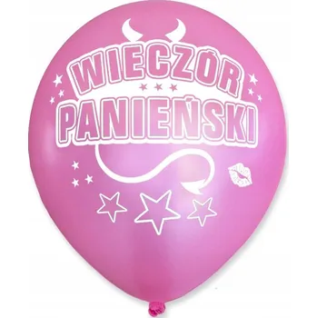 Party dekorace Balónky pro rozlučku se svobodou růžové a černé, 5 KUSŮ