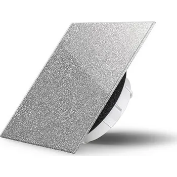 Ventil Air Design Glass Skleněný ventil Air Design čtvercový 9007 ALUMINIUM RICH - SKLO LESK 9007 Aluminium Rich 125 mm