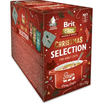 Krmivo pro kočku Brit Care Cat Adult Christmas Selection Soups Holiday Delight 15x 75 g