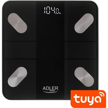 Osobní váha Analytická váha s aplikací SMART Tuya, přehledný LED displej, 18 parametrů + baterie
