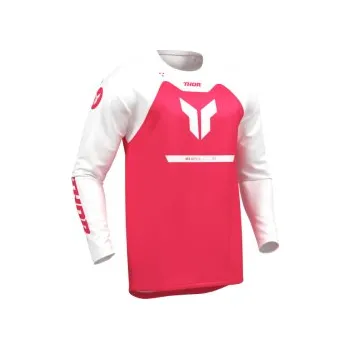 Moto dres Mx Dres THOR Ridemode Jersey Menace Red 2026, Velikost M