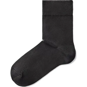 Oblečení a móda Vlnka Bavlněné ponožky s volným lemem černá velikost ponožek 35-38