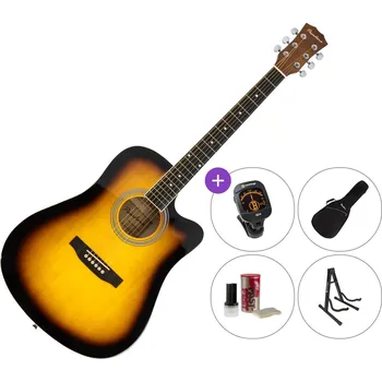 Akustická kytara Pasadena SG028C SET Vintage Sunburst Akustická kytara