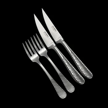 Příbor GLOBAL 4 ks – sada japonských příborů na steaky z nerezové oceli