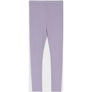 Dětská móda Sinsay - Žebrované legíny - tmavě fialová - 614HF-49X - 614HF-49X-140