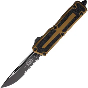 kapesní nůž Microtech SCARAB II GEN III S/E ČERNÝ ČÁSTEČNĚ ZOUBKOVANÝ TAN 1278-2TA