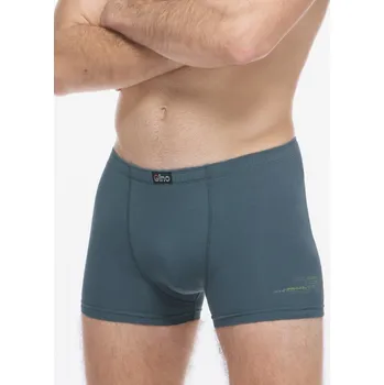 Trenýrky Gina Boxerky kratší nohavička 73134P Barva/Velikost: tm. šedá, hrášková / M/L