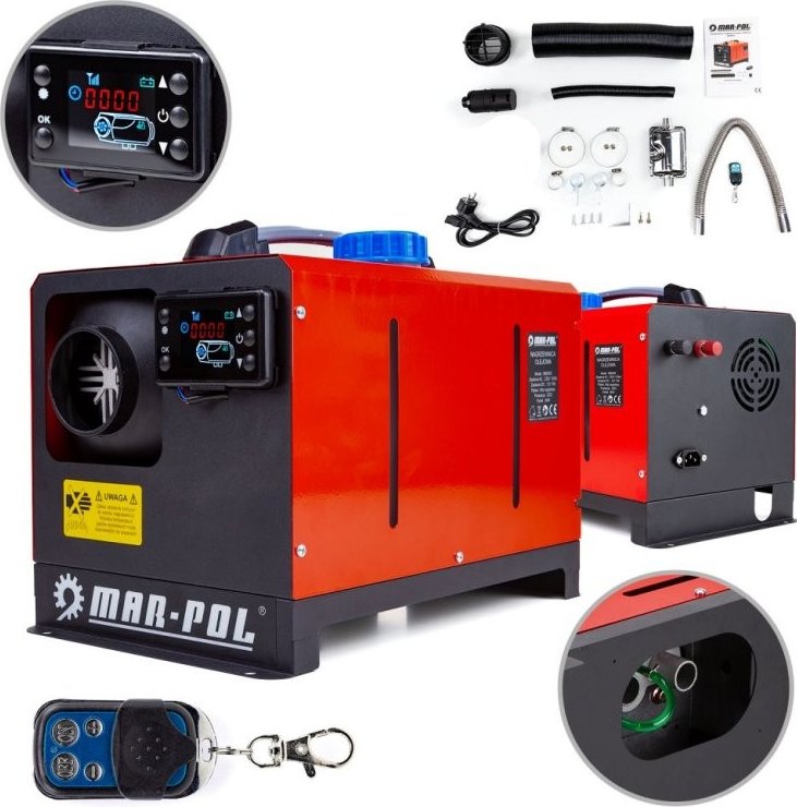 Naftové nezávislé topení 8kW, 230V/12V MAR-POL
