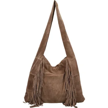 Kabelka Dámská kožená kabelka přes rameno taupe - Delami Vera Pelle Katina taupe