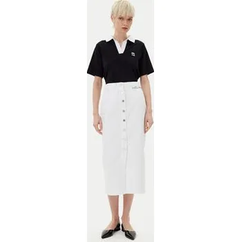 Dámská sukně KARL LAGERFELD Džínová sukně A2W12020 Bílá Regular Fit S