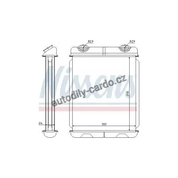 Chladič motoru Výměník tepla NISSENS 73341