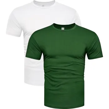 Pánské tričko Recea Pánská sada triček Hune zeleno-bílá XL