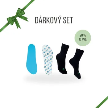 Dámské ponožky DÁRKOVÝ ZÁKLADNÍ BAREFOOT SET Naboso ponožky a vložky z paměťové pěny