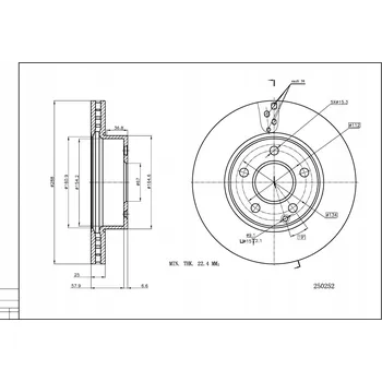Brzdový kotouč Brzdový kotouč Hart 250 252