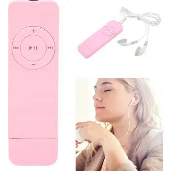 MINI MP3 PŘEHRÁVAČ 64 GB RŮŽOVÝ