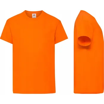 Fruit of the Loom dětské tričko oranžové bavlna velikost 128