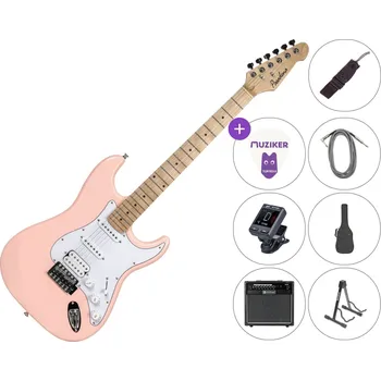 Elektrická kytara Pasadena ST-11 SET 40W Pink Elektrická kytara