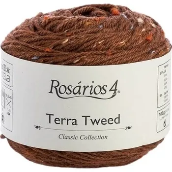 Příze Rosários 4 Terra Tweed 9 Brick Pletací příze