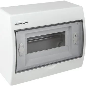 Rozvaděč Rozvaděč RN-8 Fala (N+PE) IP40 plastový 1x8 nástěnný / průhledné dveře