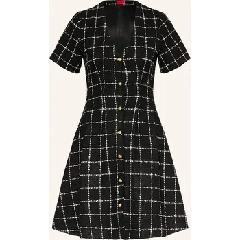 Dámské šaty Hugo Dámské Bouclé Šaty Kikla, černá / bílá, 34