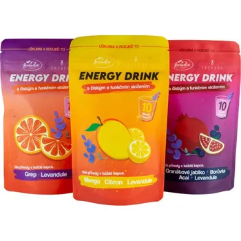 Energetický nápoj Levandulový energy nápoj Tackera - trio pack Energie bez chemie