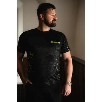 Běžecké oblečení Tričko pánské funkční Barva: černá, Velikost: M