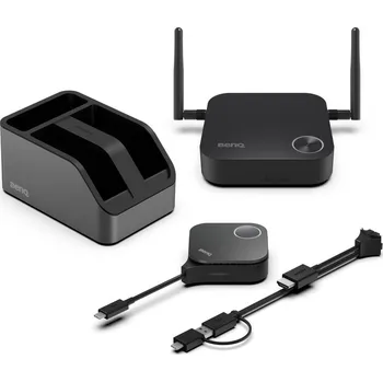 Projektor BenQ InstaShow WDC15 Bezdrátový modul, bezsoftwarové řešení, HDMI, Wi-Fi, až 16 prezentujících, černý 9H.K0EBY.E0