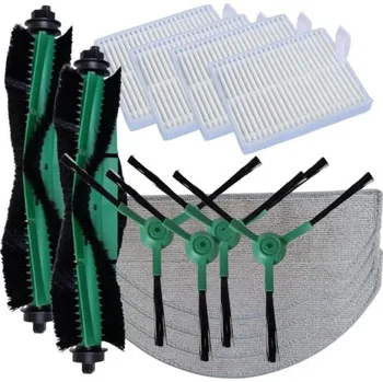 Sada příslušenství pro robotický vysavač HEPA filtry, kartáče k vysavači iROBOT Roomba 105 Combo Black 14ks sada s mopy