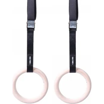 Gorilla Sports Gymnastické kruhy sada, dřevo