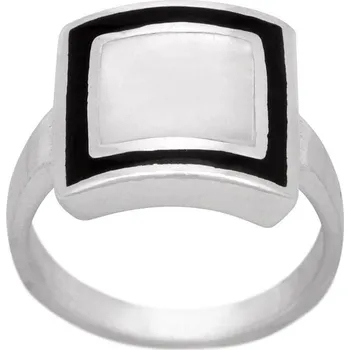 Prsten ShopBOB stříbrný prsten s perletí Ag 5,7 g 58