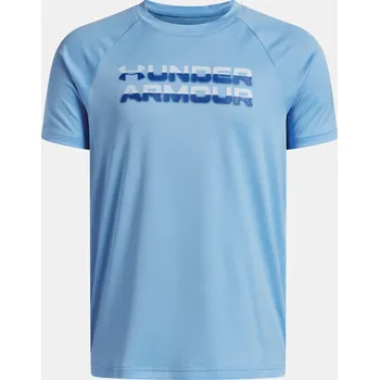 Chlapecké tričko Under Armour UA B TECH SPILT LOGO S 1390280-465 Modrá YLG