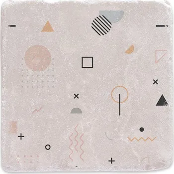 Digitální fotoaparát Mramorový tácek - Memphis vzor 03