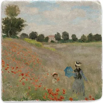 Digitální kompakt Mramorový tácek - Vlčí máky v Argenteuil