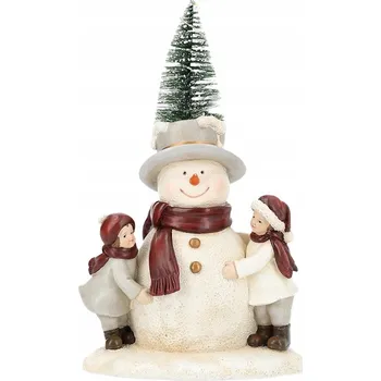 Vánoční dekorace VÁNOČNÍ LED FIGURKA SNĚHULÁK BÍLÝ NA VÁNOCE DÁREK