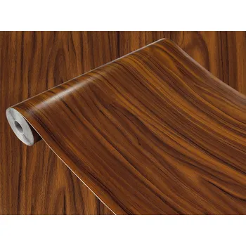 Tapeta Samolepicí Fólie na dýhu nábytku s Samolepicí dřeva, barva zlatého ořechu, 90 cm