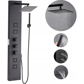 Sprchový panel Sprchový panel Vevor černý