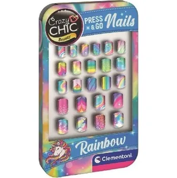 Desková hra Crazy Chic Beauty Press & Go Nails Rainbow