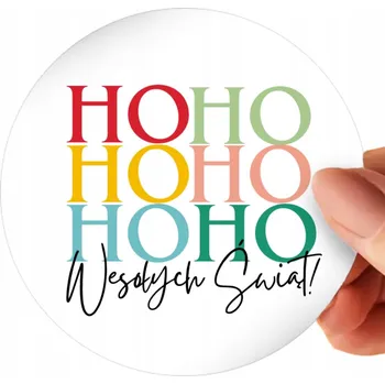 Obraz Samolepky VESELÉ VÁNOCE kulaté archy 120 kusů 4 CM