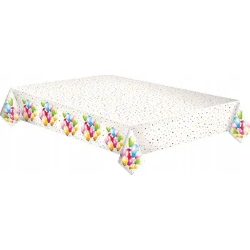 ubrus UBRUS PAPÍROVÝ balonky k narozeninám 120x180 cm