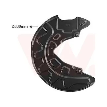 Brzdový kotouč Ochranný plech proti rozstřikování, brzdový kotouč VAN WEZEL 5766372